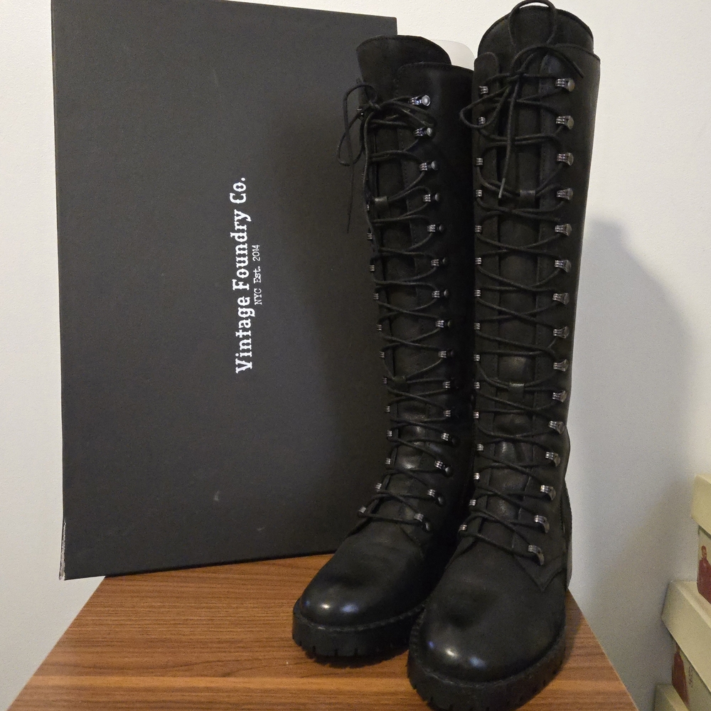 Vintage Foundry Co 🖤 Women's Henrietta Black Tall Boot 